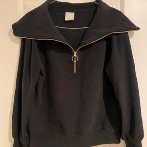 Varley Vine Half-Zip Pullover in Black M